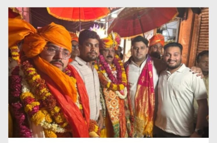 परशुराम शोभायात्रा समिति रजि. द्वारा माहेश्वरी धर्मशाला से बड़े ही धूमधाम से निकाली