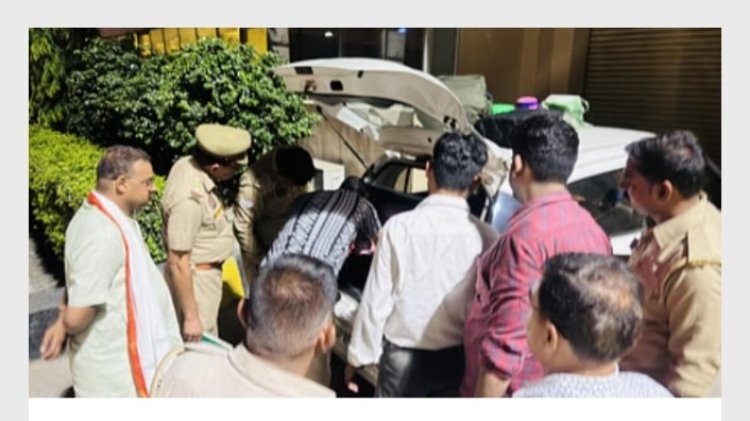 चांदी व्यवसायी की कार से डेढ़ करोड़ रुपये बरामद