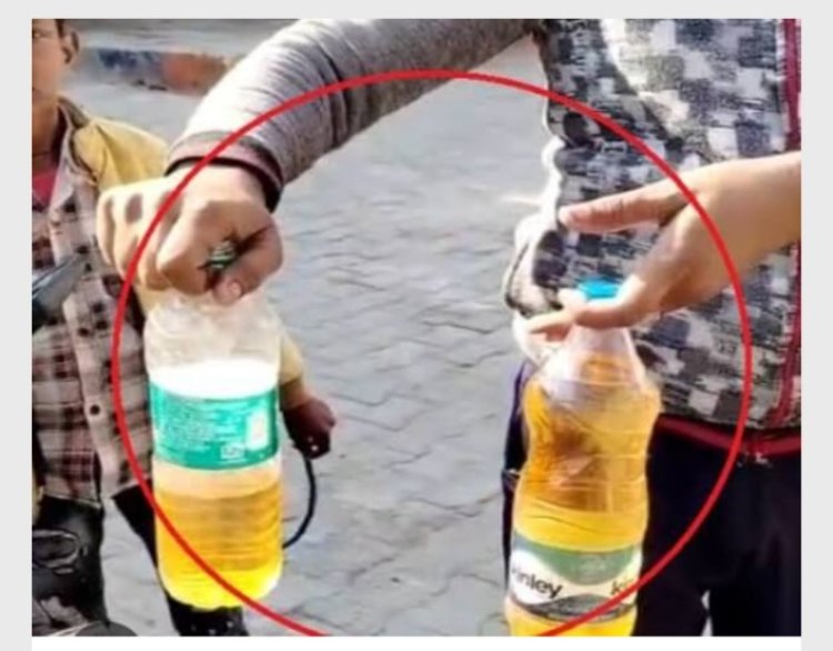 कोसीकलां में पेट्रोल पंप पर घटताैली को लेकर हंगामा