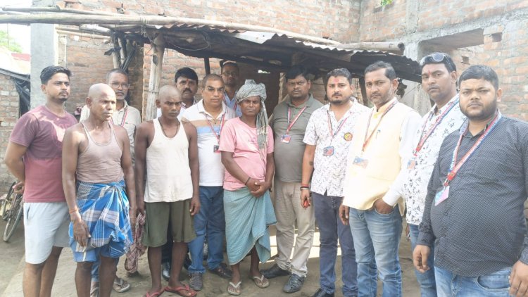 मानवाधिकार की टीम ने रजीगंज पंचायत का दौरा टेटगावा में हुए नरसंहार की किया समीक्षा