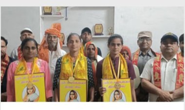 एक साथ वर्दी पहनेगी पाली गांव की तीन सगी बहनें