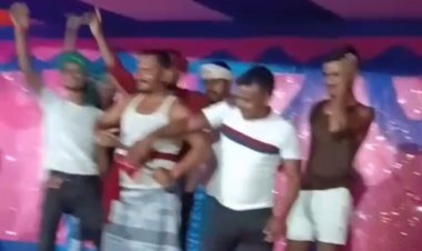 डीजे की धुन पर देसी कट्टा लहराते युवक का हुआ वीडियो वायरल,जांच में जुटी पुलिस।