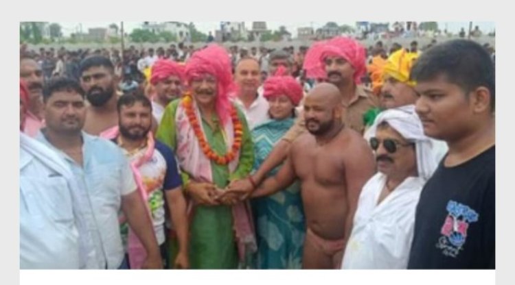 1.51 लाख की आखिरी कुश्ती में भारत केसरी हरिकेश पहलवान विजयी