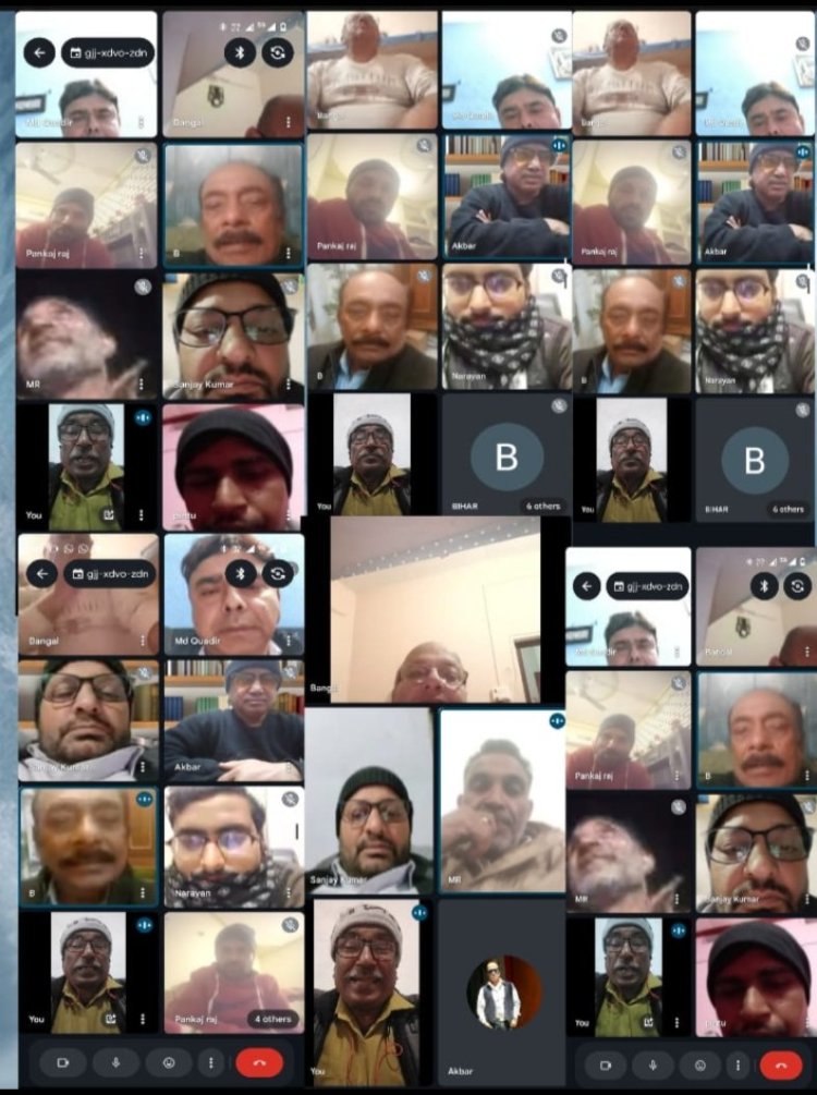जर्नलिस्ट काउंसिल ऑफ इंडिया की वर्चुअल बैठक सम्पन्न*     *पत्रकारों की समस्याओं और संगठन विस्तार पर हुआ मंथन*